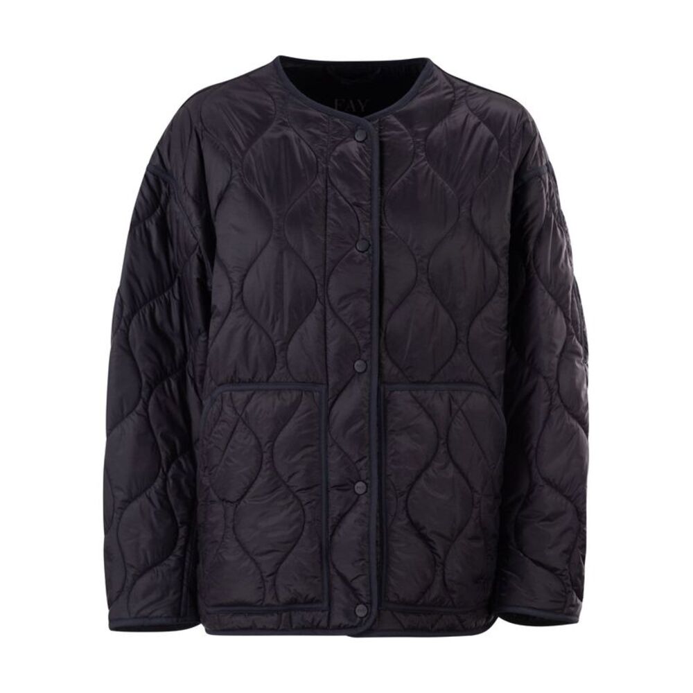 Fay Women Technical Fabric Jacket With Onion Quilting
